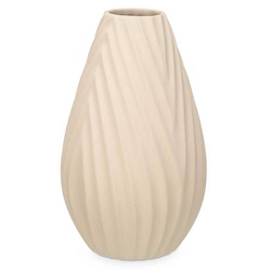 DIAGONAL STRIPE kerámia váz, bézs
