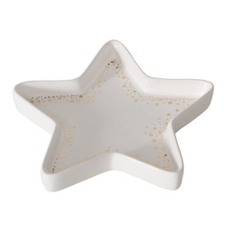 Csillag alakú kerámia tálca STYVEN, 17,5 x 17,5 cm