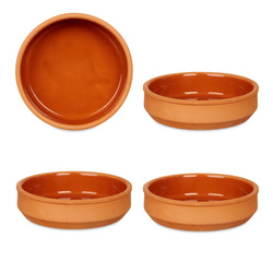 Agyagedények, mázazott belsejű tálak, barna