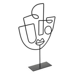 Fém dekoráció FACE ARTY, 38 cm