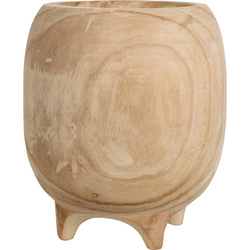 Cserép lábakkal, paulownia fa, 27 cm