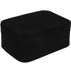 Kis ékszerdoboz, kordbársony, 19 x 13,5 x 8 cm