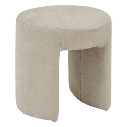 JIN ívelt kárpitozott puff, Ø 38 cm