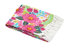 Strandtakaró virágokkal, DOLCEVITA, 90 x 180 cm