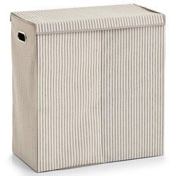 Kétrekeszes szennyeskosár, összecsukható tároló a piszkos ruhákhoz - 120 l, 63 x 61,5 x 31 cm, ZELLER