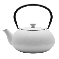 NOMI öntöttvas teáskanna szűrővel, 800 ml, fehér