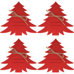 Karácsonyi evőeszköztartók Fenyőfák, 4 darab
