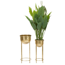 Arany virágtartók kihúzható virágcseréppekkel