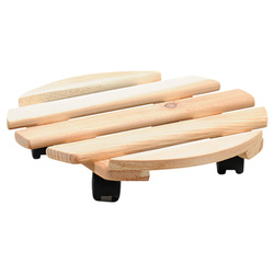 Mobil virágtartó állvány, fenyőfa, 100 kg