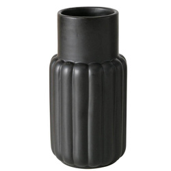 Fekete MIRABELLA váza, kerámia, 14 cm