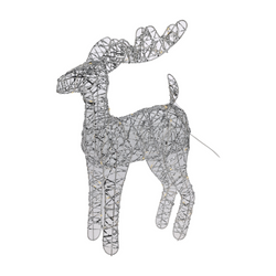 Drótos rénszarvas, LED-es figura 40 cm