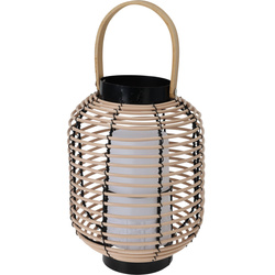 Rattan lámpás fogantyúval, LED