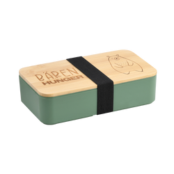 Uzsonnás doboz „Bärenhunger”, zöld, FSC