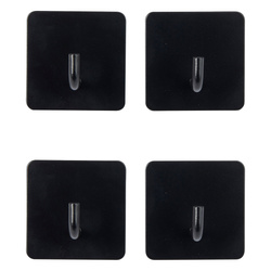 4 darabos öntapadós kampó szett STIKY, rozsdamentes acél