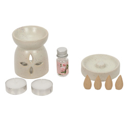 HAPO illatlámpa + füstölőpálcák, 9 elemből