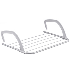 Acél erkélyes szárítógép, 3 m hosszú, korlátra akasztható