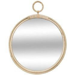 Kerek tükör fonott keretben, Ø 38 cm