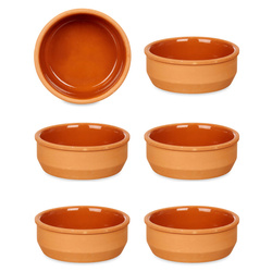 Agyagedények, mázas belsejű tálak, barna