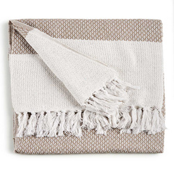 Pamut ágytakaró, 130 x 160 cm, bézs