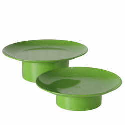 Fém tányérok állvánnyal PLANA, 2 db Ø 32,5-28 cm