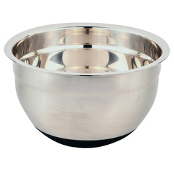 Rozsdamentes acél tál, összetevők mérésére skálával, 24 x 24 cm