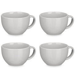 4 db szürke levesestál készlet, 480 ml