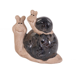 Csiga figura, kerti dekoráció, 10 x 11 cm