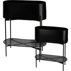 Virágfém virágágy, álló, 2 darab