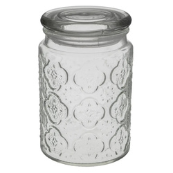 Üveg tárolóedény fedéllel DOLCE