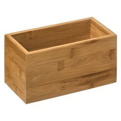 Tároló szervező, tároló, bambusz, 18x9x9,5 cm