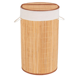 Bambusz szennyestartó, világosbarna, 55 literes, WENKO, bézs