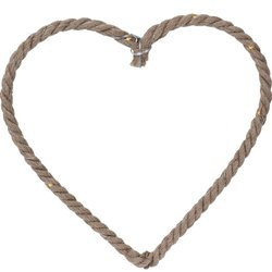 Juta LED karácsonyi dísz, 40 cm