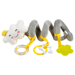 Plüss érzékszervi spirál a kiságyhoz