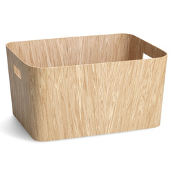 Tartós kartonból készült doboz WOOD, 39,5 x 30,5 x 20 cm