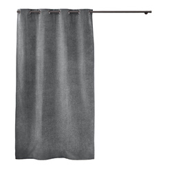 Feketesítő bársony függöny szegecsekkel (przelotki) VELOURIS, 135 × 260 cm