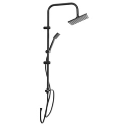 Zuhanyoszlop esőztetővel, rozsdamentes acél, magasság 80 cm