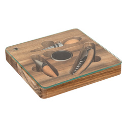 JULES fa dobozban lévő boros készlet, 4 elem