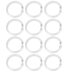 Nagy zuhanyfüggöny kampók 12 darab, WENKO