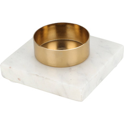 Tealight gyertya tartó, márvány alap, 7 cm