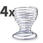 Fém tojástartók, 4 darabos készlet, ZELLER