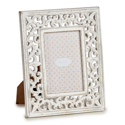 Fából készült, díszített LIRA fényképkeret, 19,6 x 11,5 x 24,5 cm