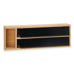 Bambusz konyhai adagoló élelmiszer- és alumíniumfóliához, 13 x 40 x 7 cm