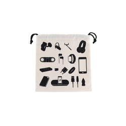Utazótáska elektronikai kiegészítőknek, 21 x 19,5 cm