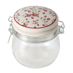 Dekoratív konyhai edény fedővel EMILY, 450 ml