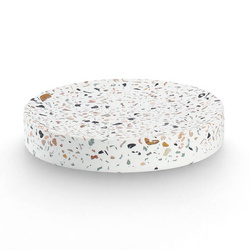 TERRAZZO cement szappantartó, Ø 11 cm