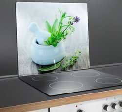 HERB GARDEN üveg védőlap a tűzhelyre – nagy, WENKO