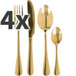 4 személyes evőeszközkészlet, rozsdamentes acél
