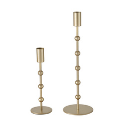 Arany színű gyertyatartó készlet, KIMBERLY