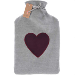 Kötött szövetből készült melegvizes palack borító, 35 cm