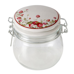 Dekoratív konyhai edény fedővel EMILY, 450 ml